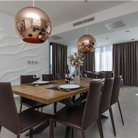 5 bedroom beachfront villa with heated pool near Omis, sleeps 9